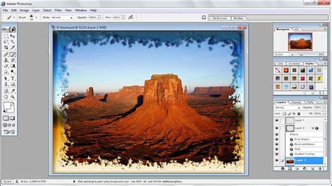 Mengaplikasikan Frame pada Foto membuat frame foto di photoshop
